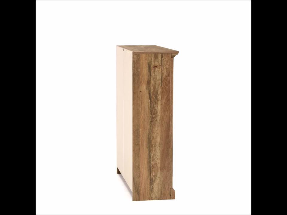 SAUDER 43 in. Sindoori Mango Engineered Wood 3-Shelf Bookcase