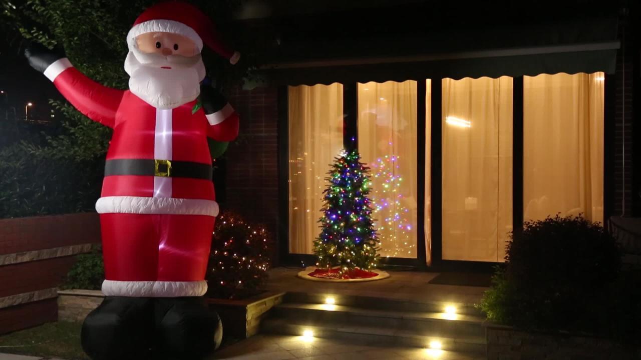 NEW Home Reflections 11 Illuminated Santa Boots HOLIDAY CHRISTMAS