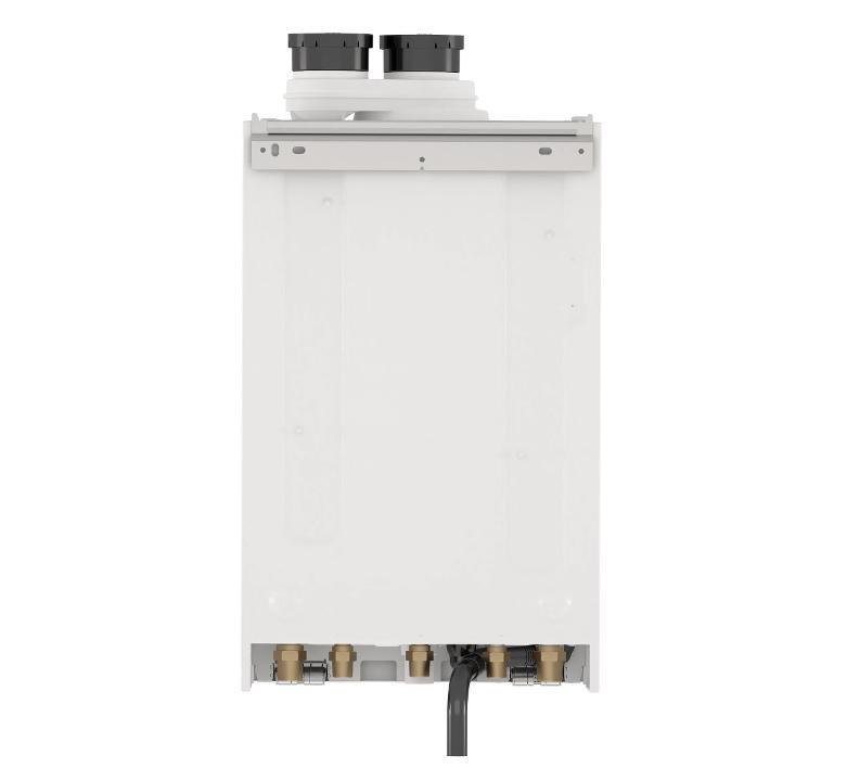 Rinnai i060CN Caldera de gas condensador, calefacción para todo el hogar y  calentador de gas natural de agua con diseño que ahorra espacio y