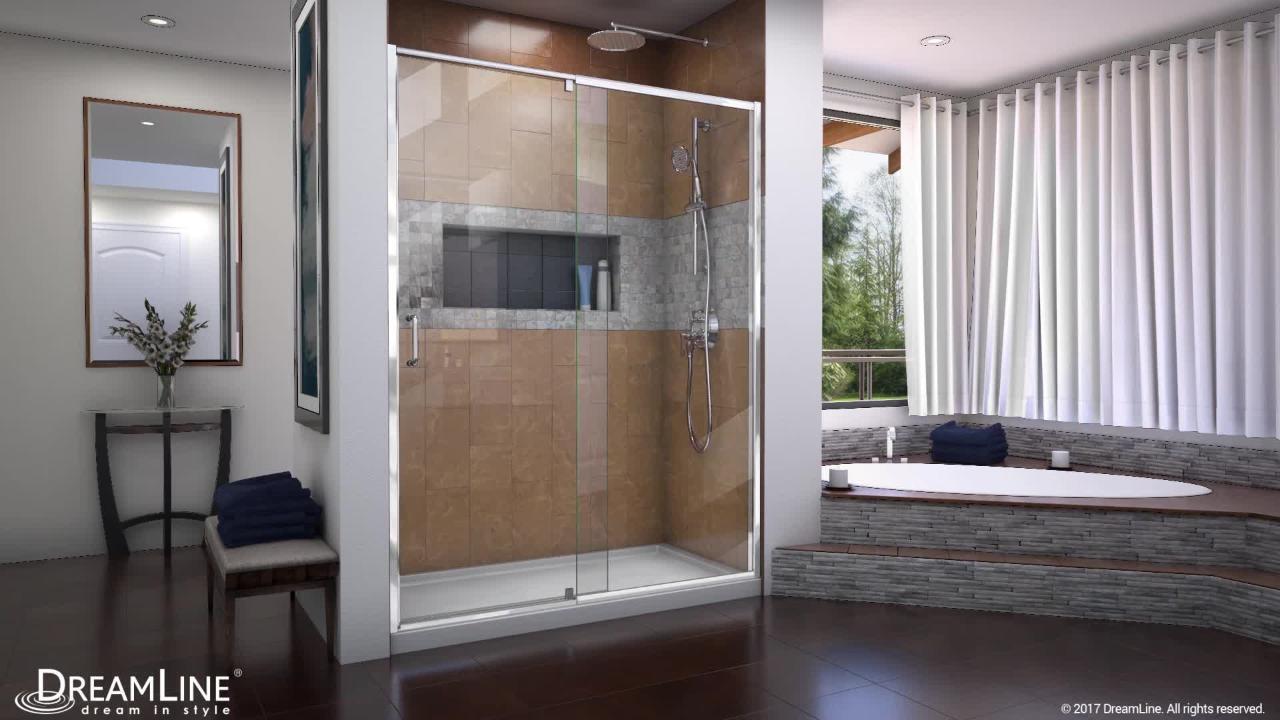 Flex 36 in. x 36 in. x 74.75 in. Framed Pivot Shower Kit Door in Brushed Nickel with Center Drain White Acrylic Base