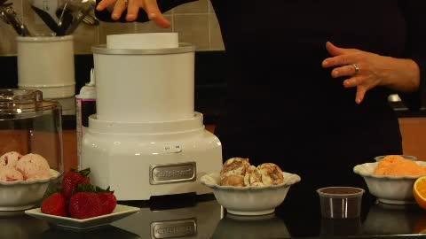 Cuisinart Ice Cream Maker Machine, 1.5 Quart Sorbet, Frozen Yogurt Maker,  Double Insulated, White, ICE-21P1