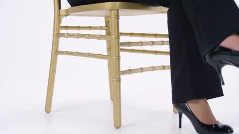  Flash Furniture HERCULES Series Gold Wood Chiavari Chair -  Chairs