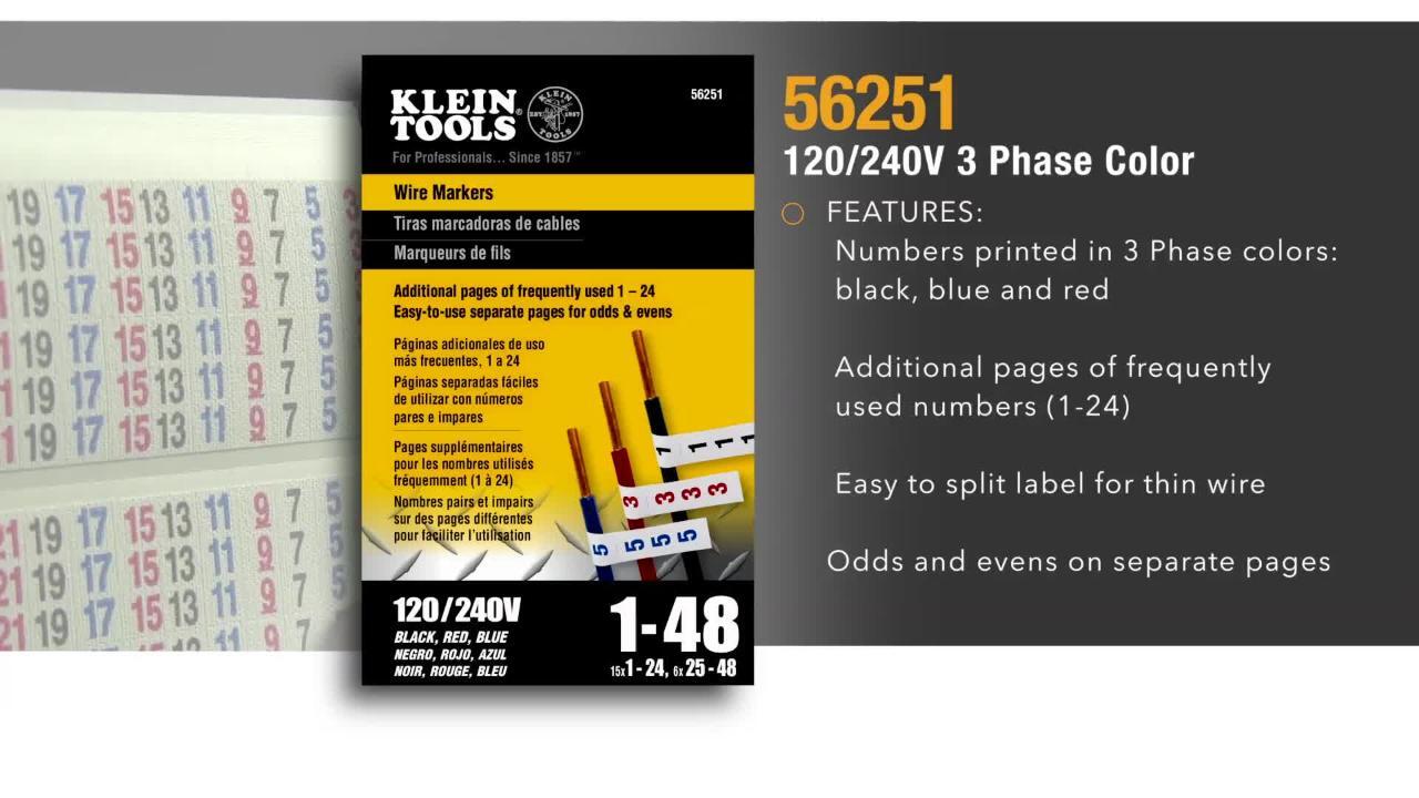 Wire Marker Book-Black Letters, Numbers and Symbols