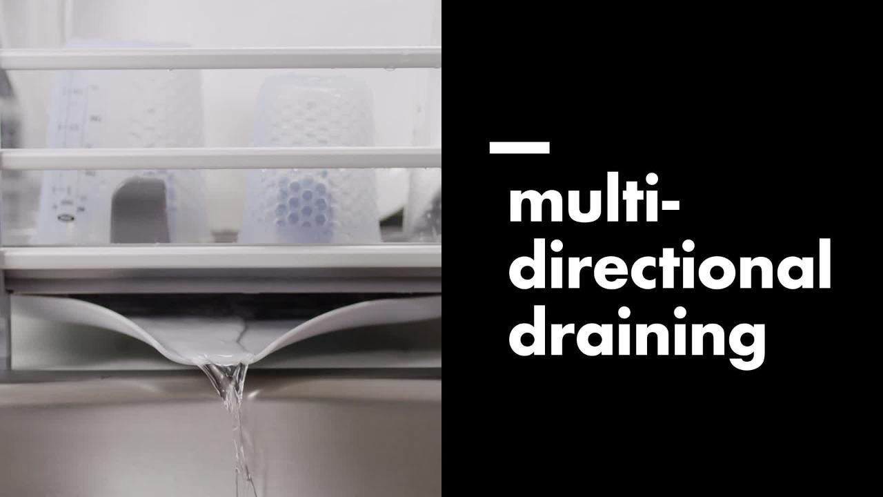Dry Your Dishes with Ease with the OXO Over the Sink Aluminum Disk Rack 