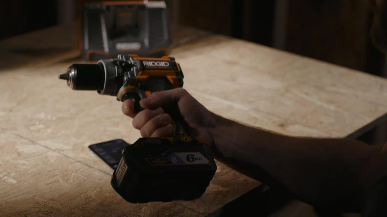 RIDGID - 18V OCTANE Bluetooth 6.0 Ah Battery