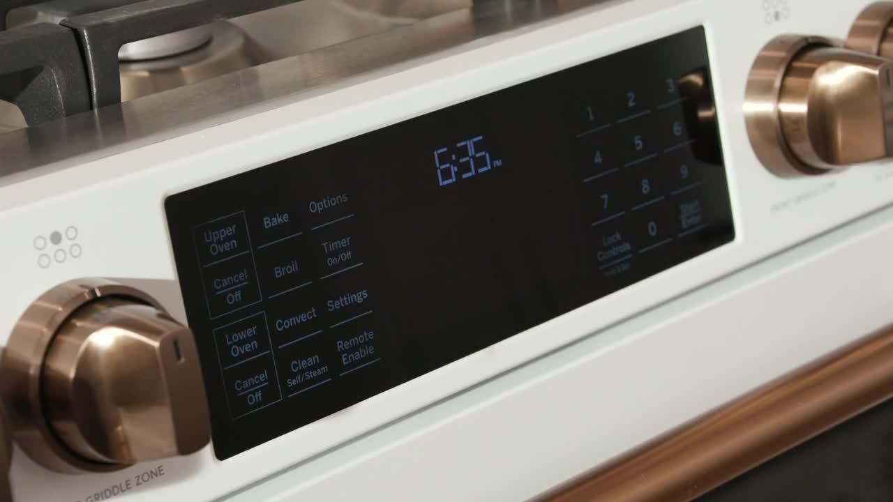 Café™ 30 Smart Slide-In, Front-Control, Radiant and Convection Double-Oven  Range