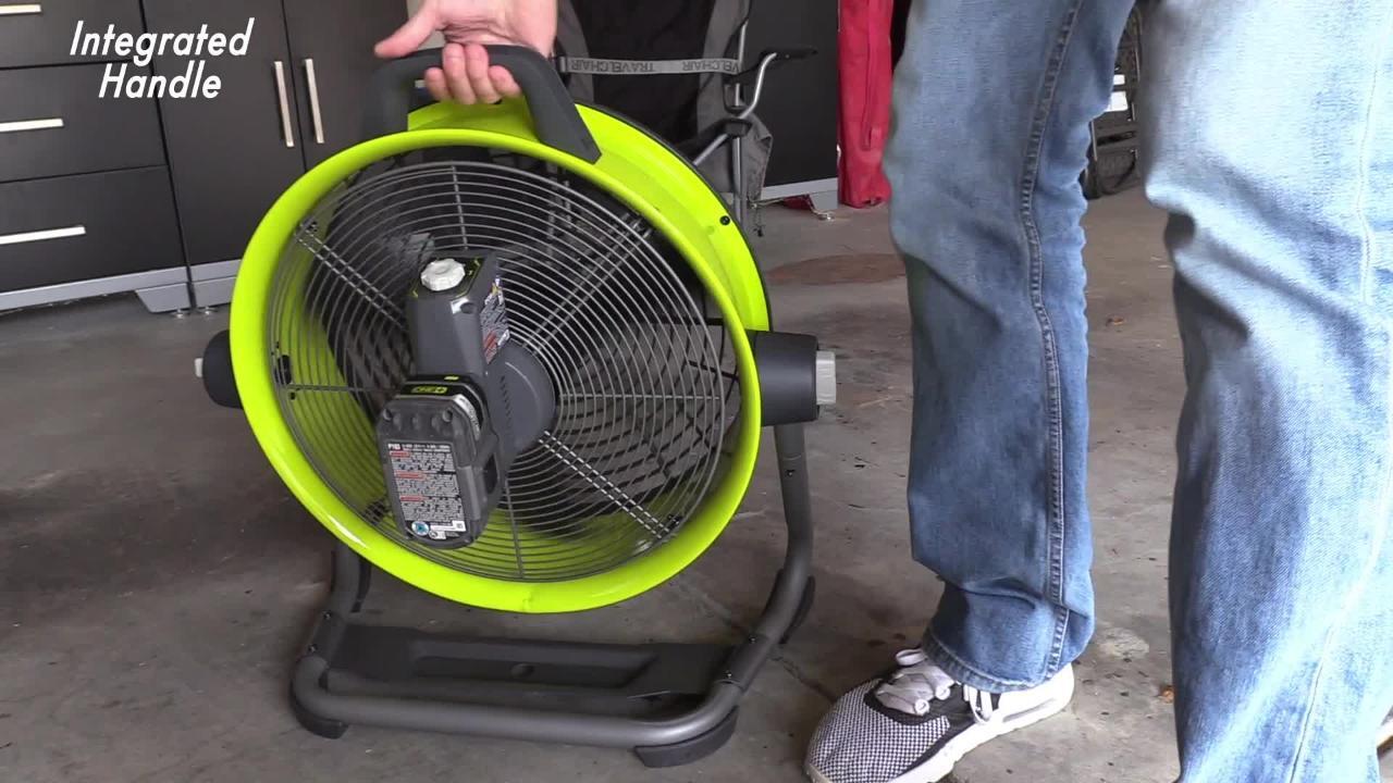 Ryobi cannon deals drum fan