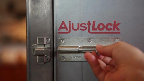 Extra Heavy Duty Lock Zinc Black Very Large Lock - Check dimensions before purchasing AjustLock 8 Inch Barrel Bolt