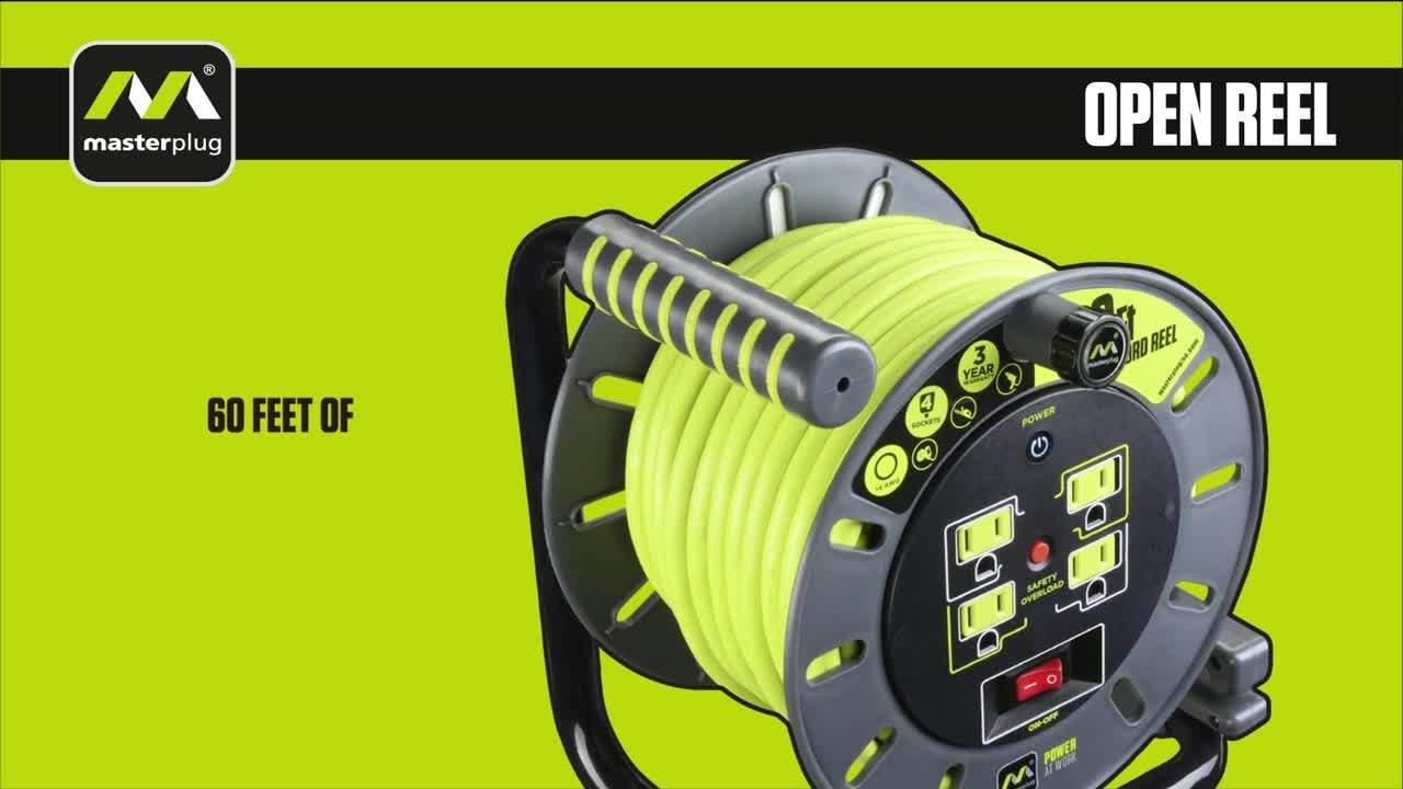 Masterplug 60 ft. 14/3 Wire Gauge with 4-Outlets Extension Cord