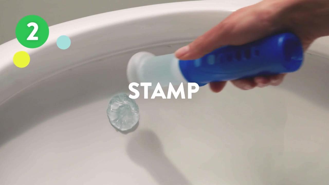 Rainshower Scrubbing Bubbles Fresh Gel Toilet Cleaning Stamp 