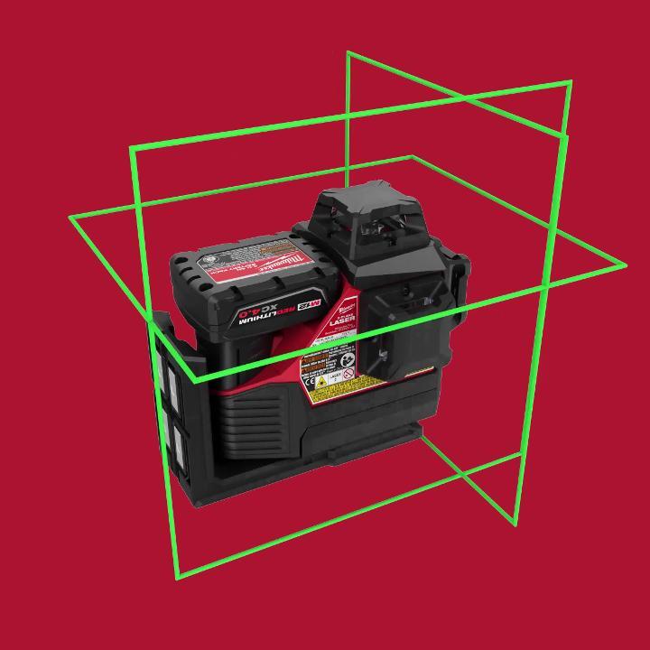 Milwaukee 3 beam on sale laser level