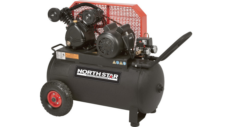 NorthStar Single-Stage Portable Electric Air Compressor — 2 HP, 20-Gallon,  5.0 CFM, Horizontal