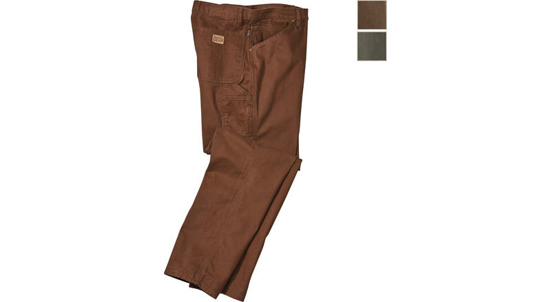Gravel Gear Men's 12-oz. Duck Carpenter Work Pants — Brown, 42in