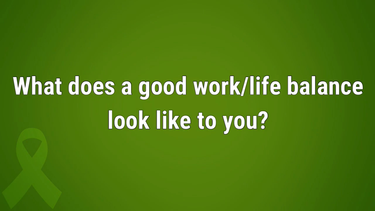 VIDEO: Setting goals, priorities keep a good work-life balance