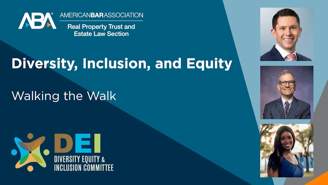 RPTE Diversity, Equity and Inclusion - Walking the Walk