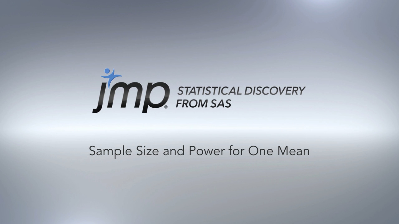Sample Size and Power for One Sample Mean