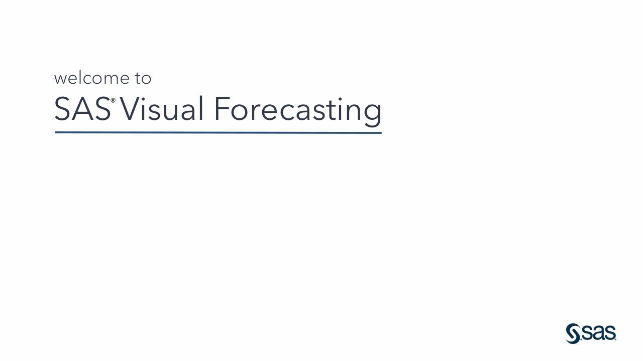 SAS Visual Forecasting Software