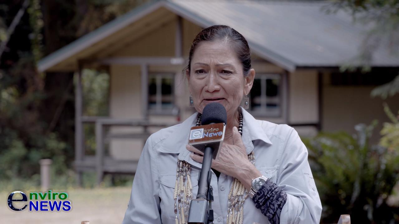 Interior Sec. Deb Haaland Moved to Tears in NorCal’s Redwood Forest When Yurok Tribe Gives Her a Beautiful Gift (EnviroNews Exclusive)