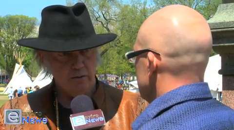 Neil Young on Climate Change, Keystone XL and Tar Sands at the Cowboy and Indian Alliance in DC