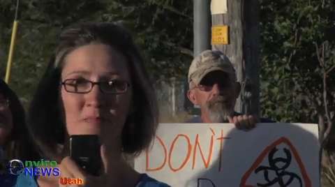 Alicia Connell at Stericycle Protest: ‘How many lives have to be lost before the Governor shuts this place down?’