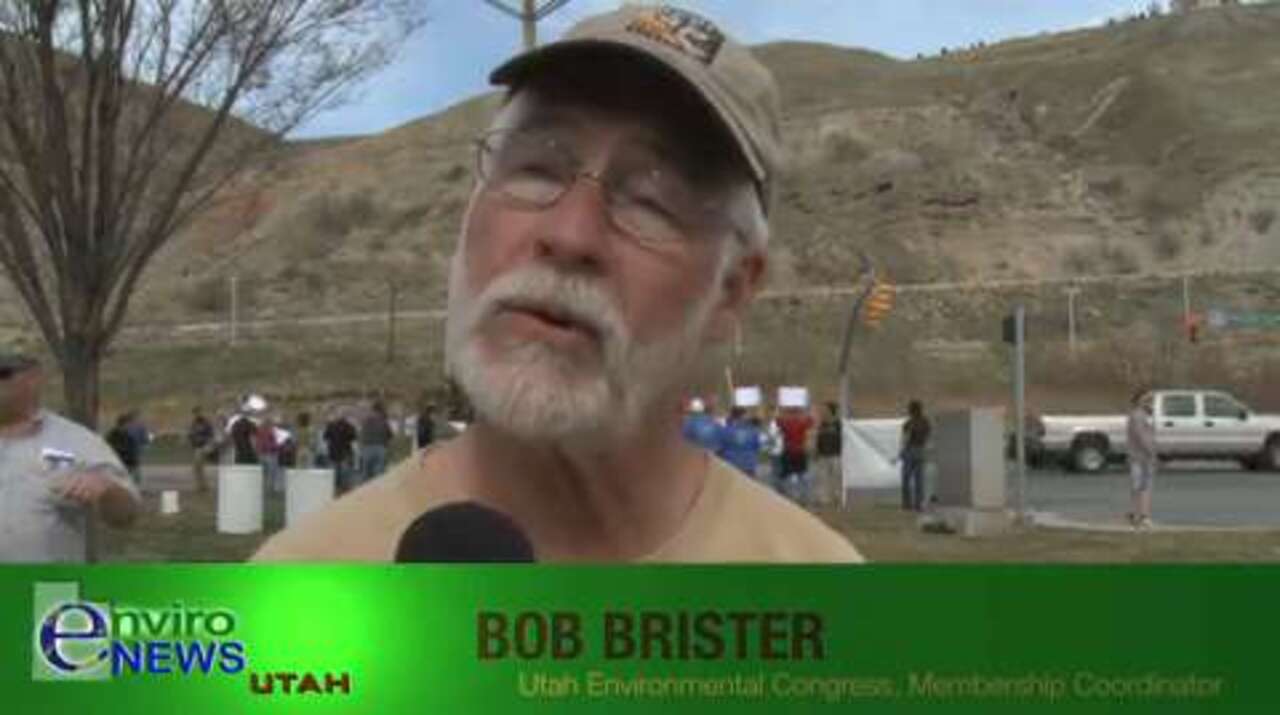 Bob Brister of the Utah Environmental Congress Rips Tesoro and Speaks Regarding Workers Rights and the Environment at the Tesoro Workers Protest