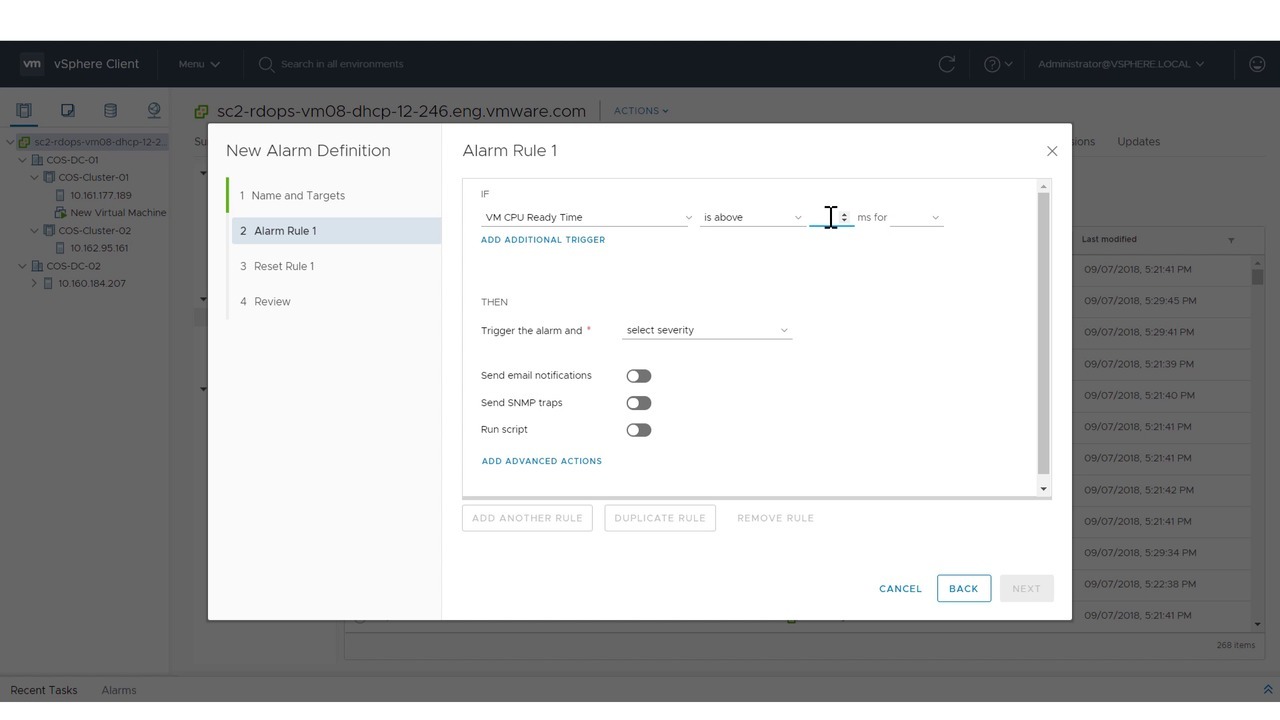 vmware vsphere 6.5 lock out time