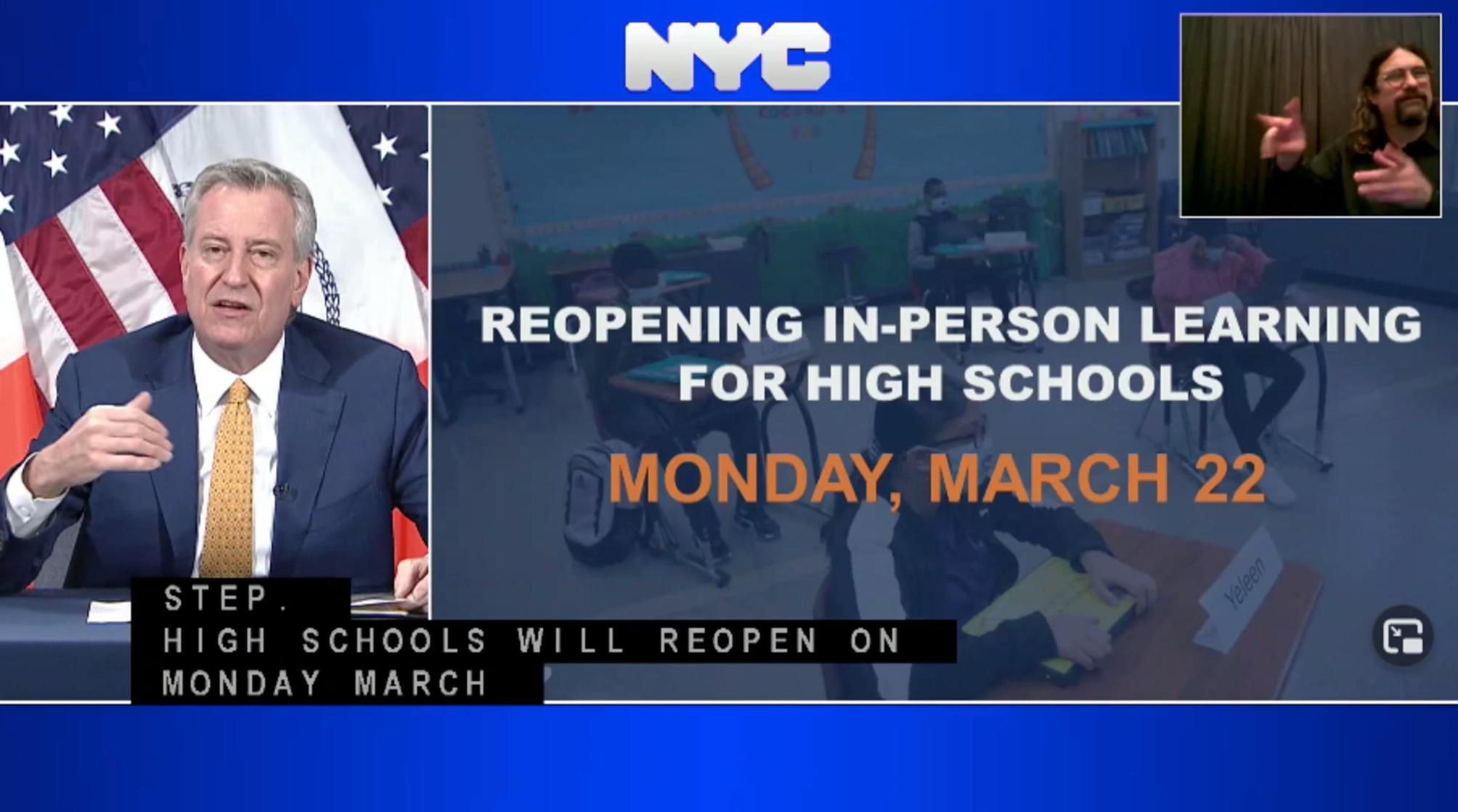 Nyc High Schools Will Reopen For In Person Learning On March 22 Newsday