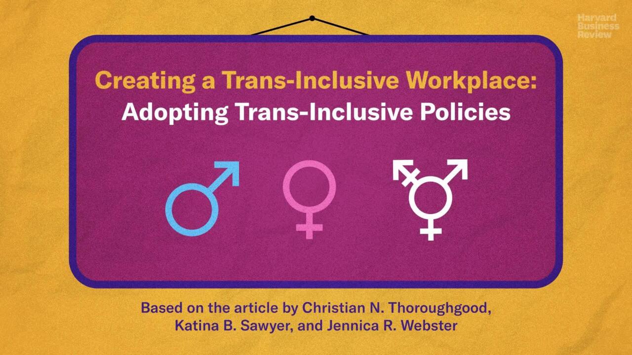 Creating a Trans-Inclusive Workplace