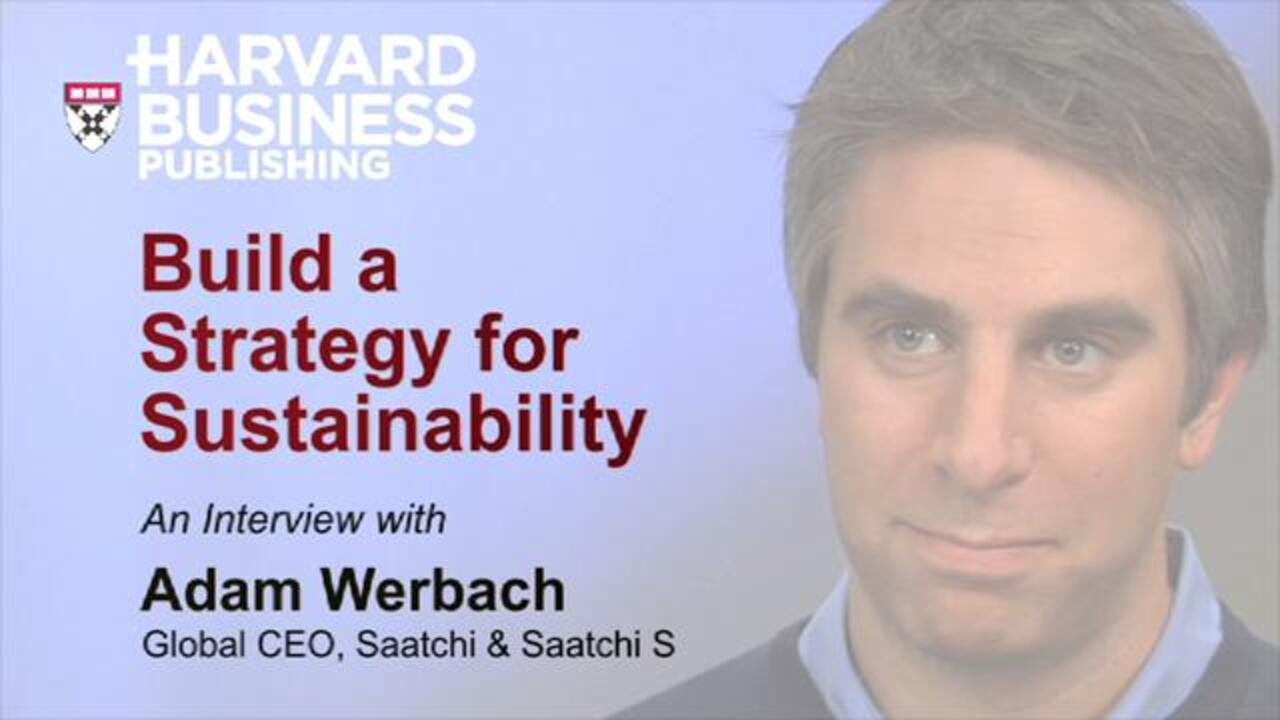 Build A Strategy For Sustainability - HBR Video