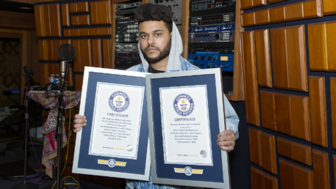 The Weeknd named 'World's Most Popular Artist' by Guinness World Records