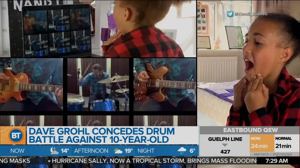 BT Bright Spot: Dave Grohl concedes drum battle against 10-year-old