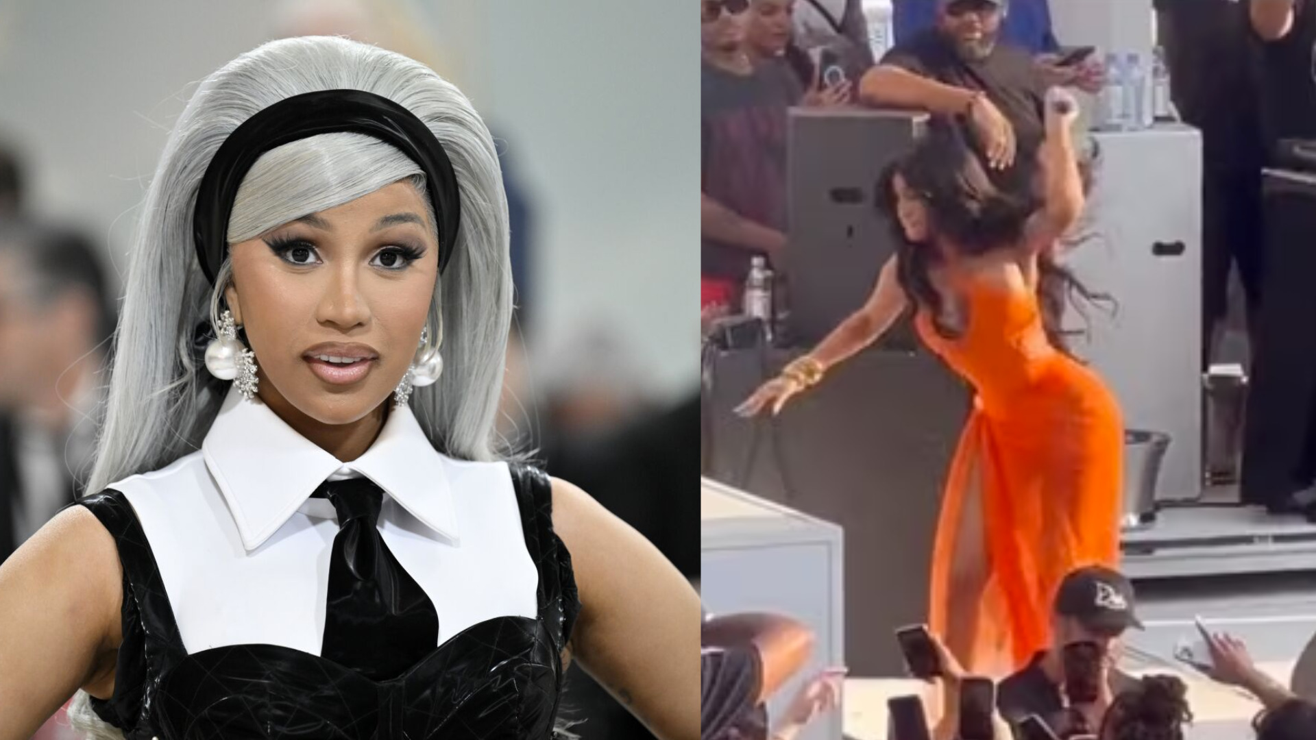 Cardi B Throws Microphone At Concertgoer Who Tossed Drink Onstage ...