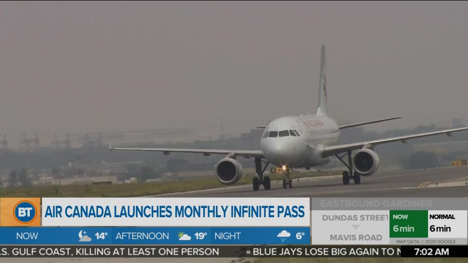 Air Canada launches monthly infinite flight pass