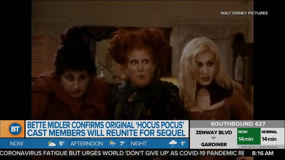 BT Entertainment: Bette Midler confirms original ‘Hocus Pocus’ cast members will reunite for sequel