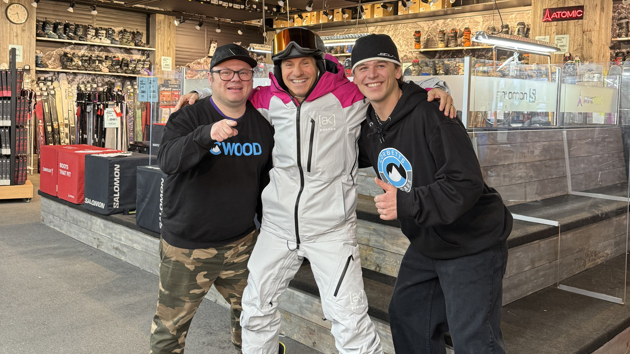 Rick is hitting the slopes at Glen Eden ski hill with Corbett snowboard gear