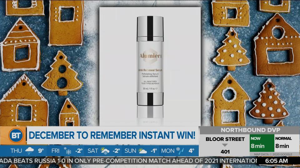 December to Remember Instant Win: Alumier MD – Breakfast Television