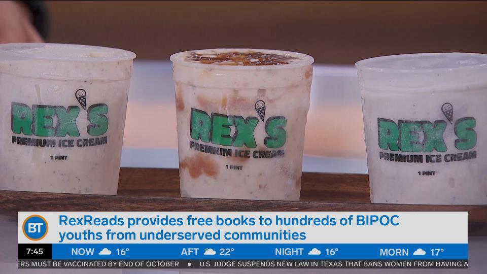 Ice cream company Rex’s Premium Ice Cream raising money to provide free books to hundreds of BIPOC youths from underserved communities