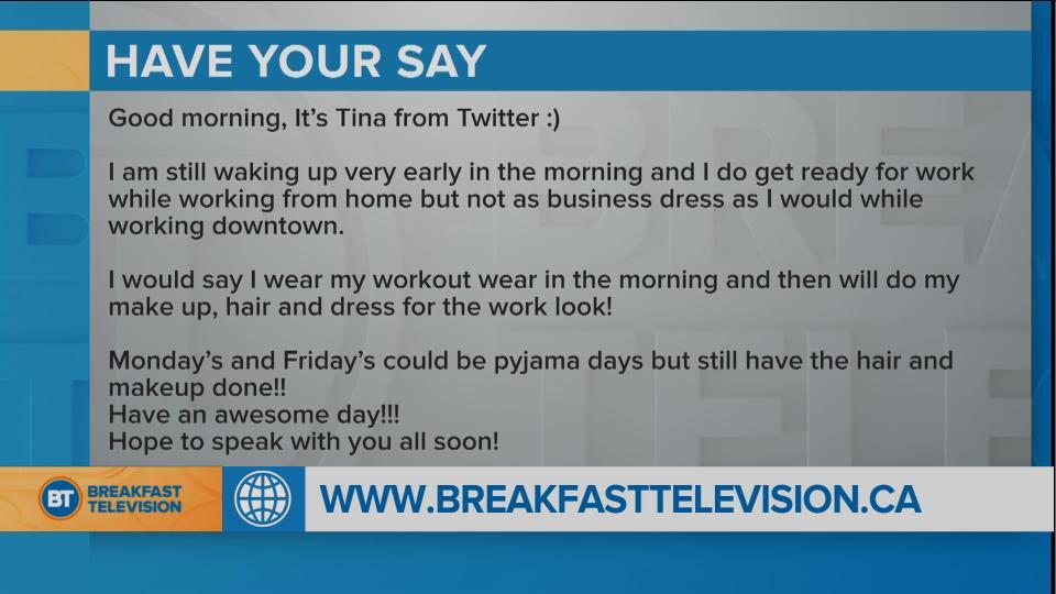 You Sound Off: what are you wearing while working at home?