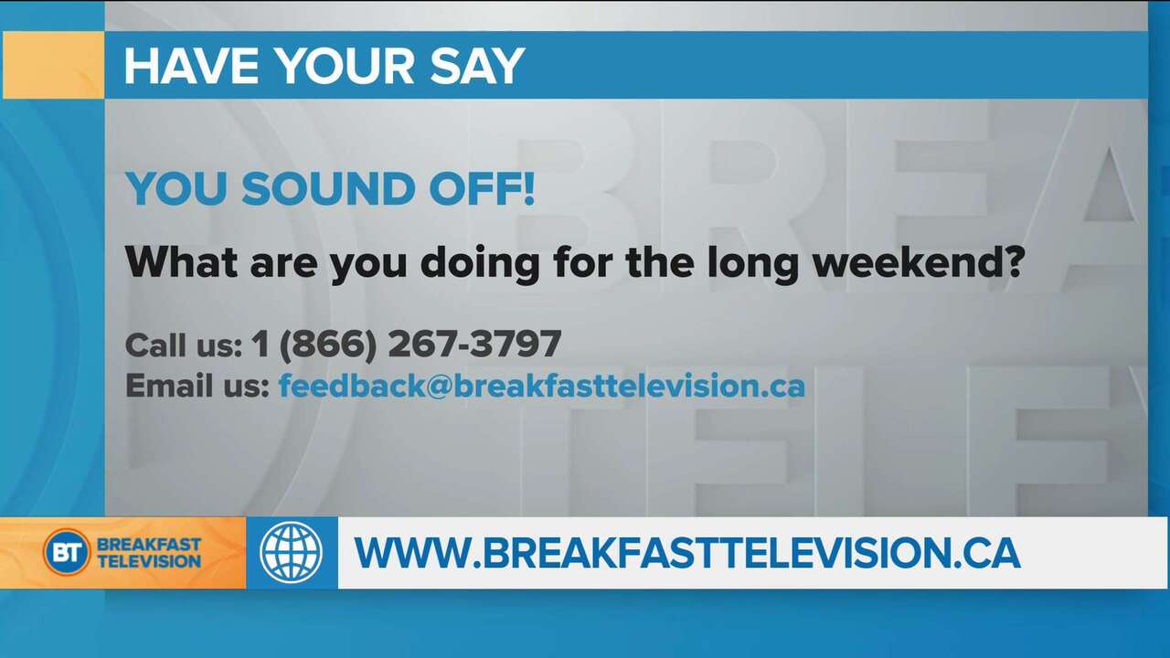 What are you doing for the long weekend?