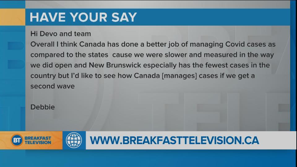 Do you think Canada is handling COVID well?