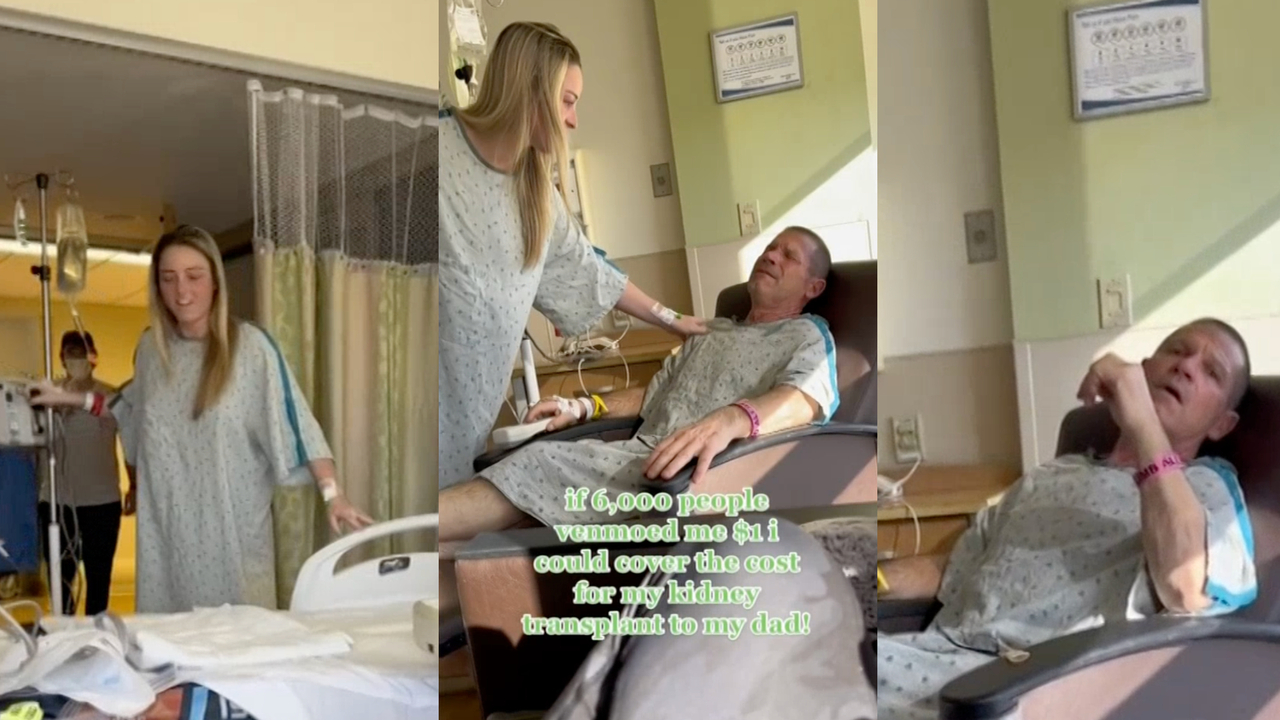 Daughter surprises her dad with a kidney donation in emotional video