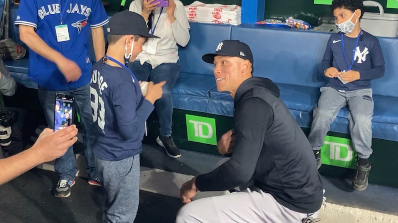 This 9-year-old got to meet his baseball hero in the cutest way