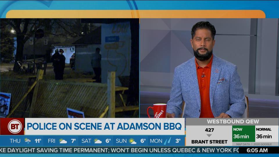 Police are on scene at Adamson BBQ