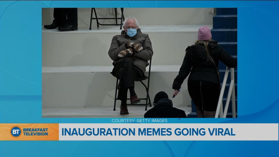 The Viral Bernie Sanders Memes From The Inauguration