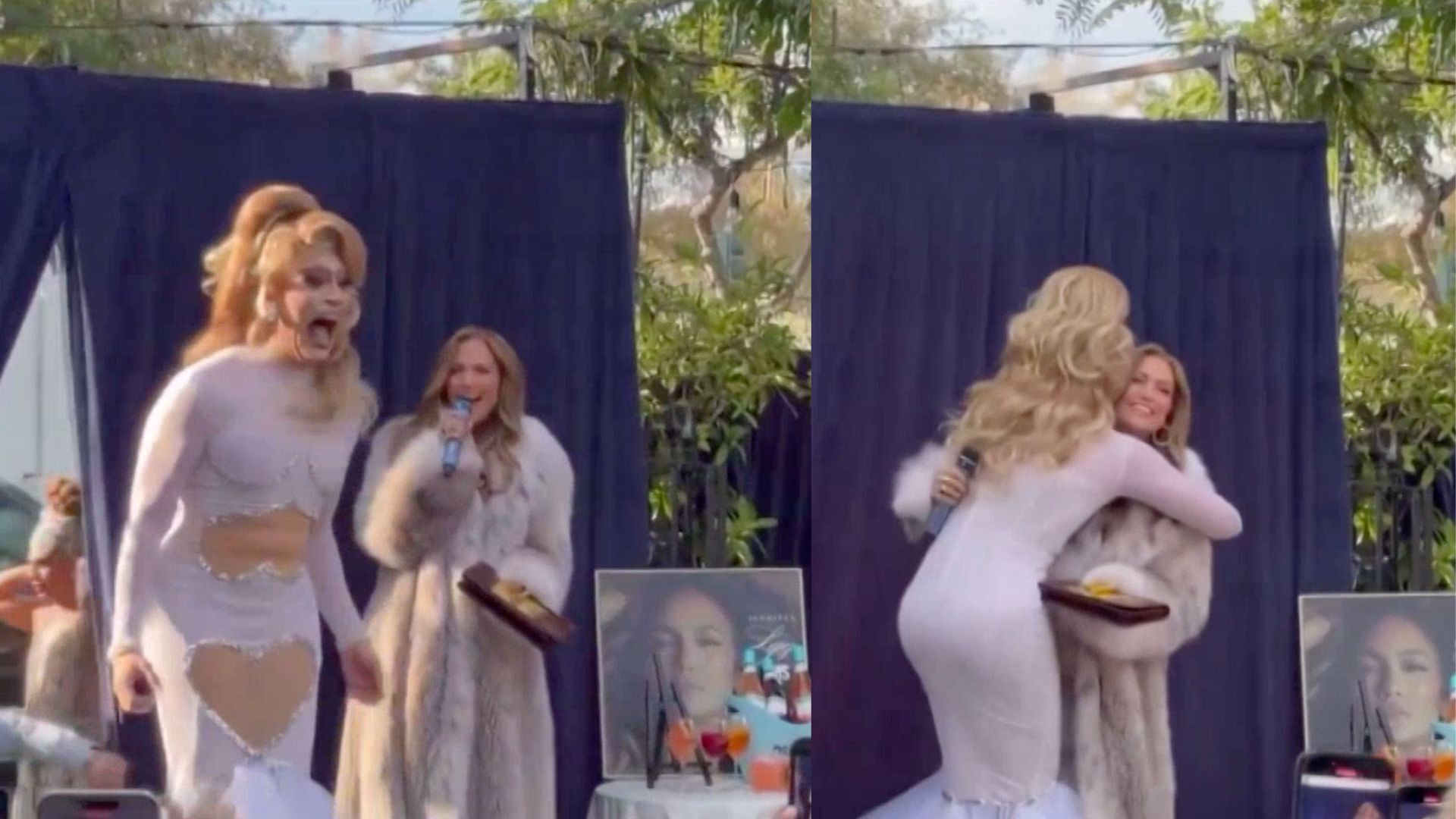 Jennifer Lopez surprises drag queen dressed up just like her