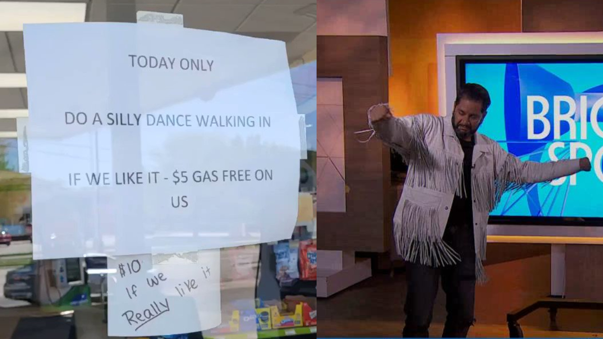 Discounts for dancing? That's what a local gas station was offering