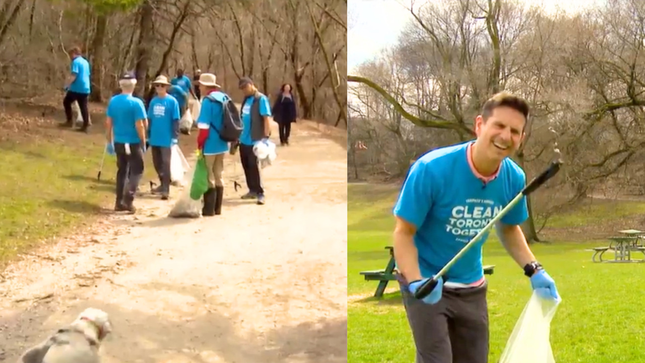Rick gets his hands dirty to help keep Toronto clean