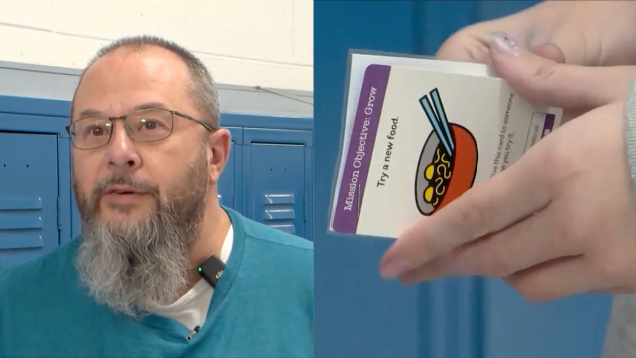 This school teacher is spreading kindness in a 'sneaky' way