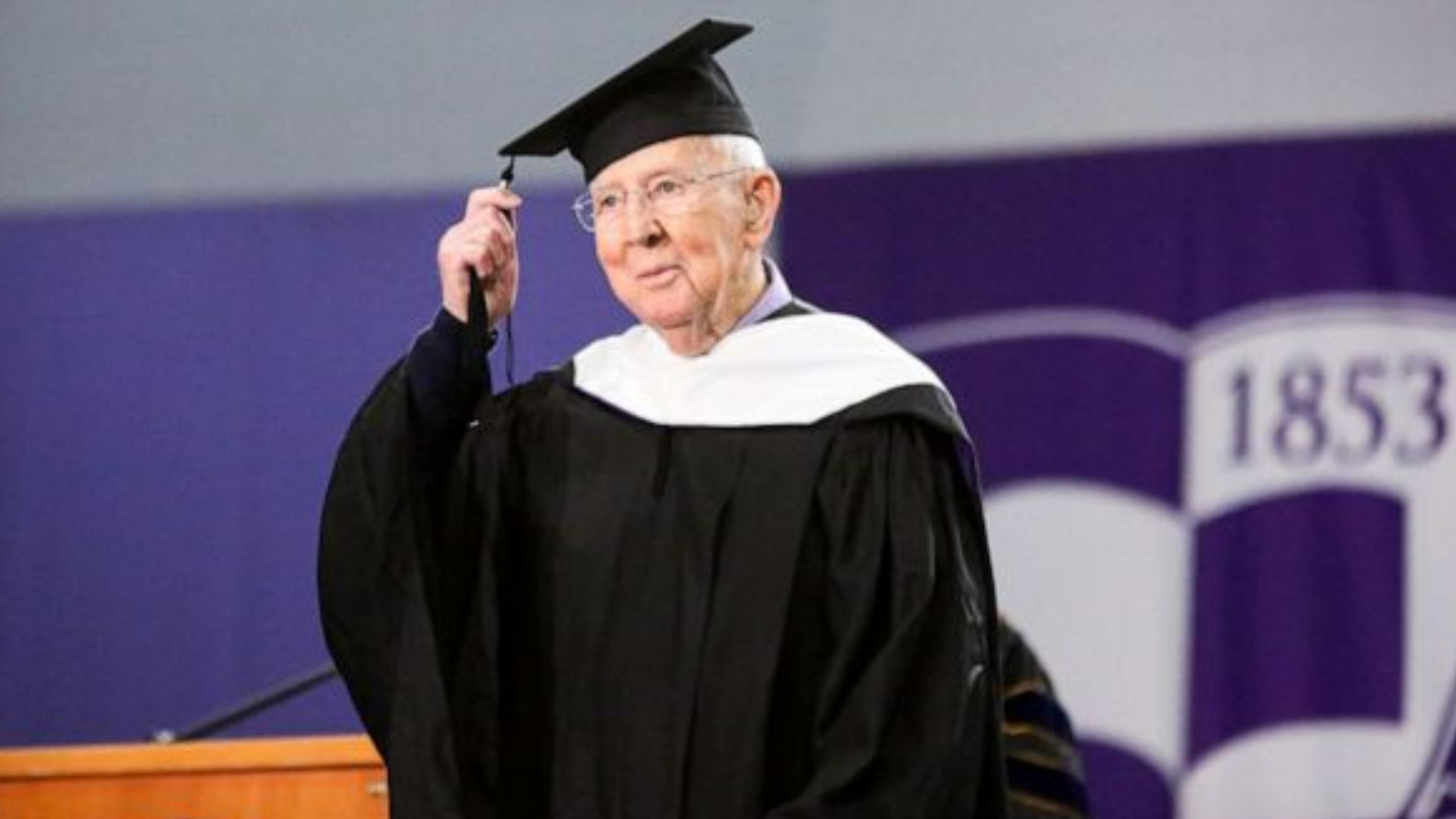 101-year-old veteran finally walks stage to graduate university