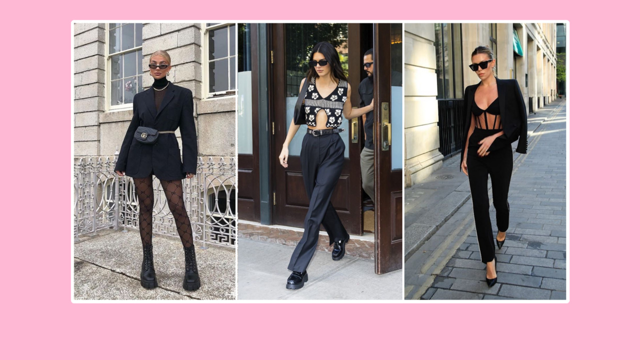 Total black leather look  Street style, Style, Fashion
